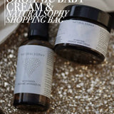 Bio Familienpflege-Set: Organic Wonder Oil 50ml, Organic Baby Cream & Naturalsophy Tasche in Schwarz