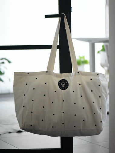Naturalsophy Bag (black) – Shopping Bag, Mom Bag, Beach Bag, Playground Bag With 6 Inside Pockets